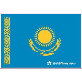 Nacionalinis vėliavos lipdukas - Kazachstanas